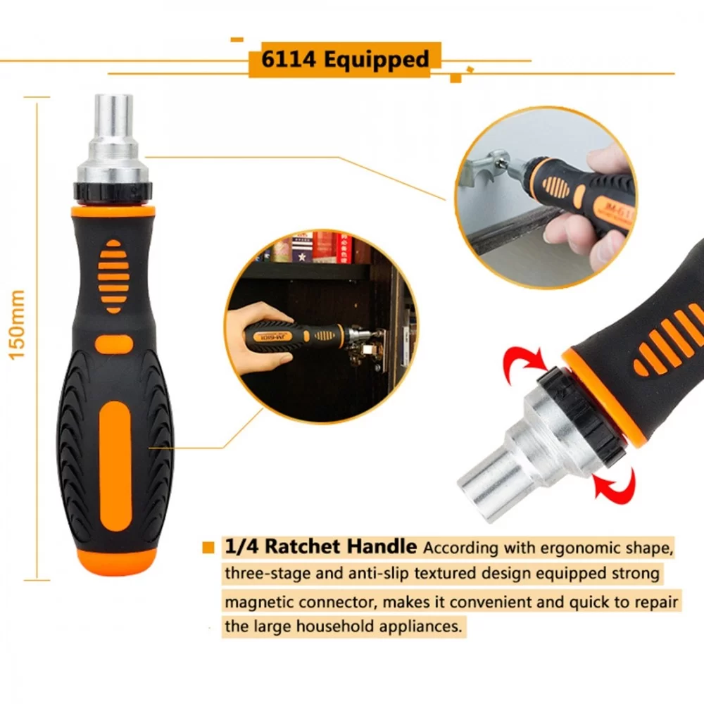 Picture of JAKEMY JM-6113 73 in 1 Household Hardware Screwdriver Repair Tool Set